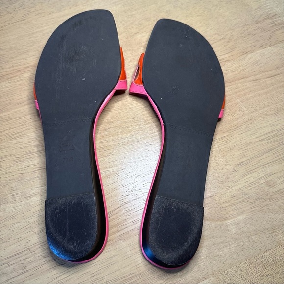 Talbots Women’s Y2K Sandy Slide Sandals. Pink and Orange. Size 7.5. - Picture 4 of 6